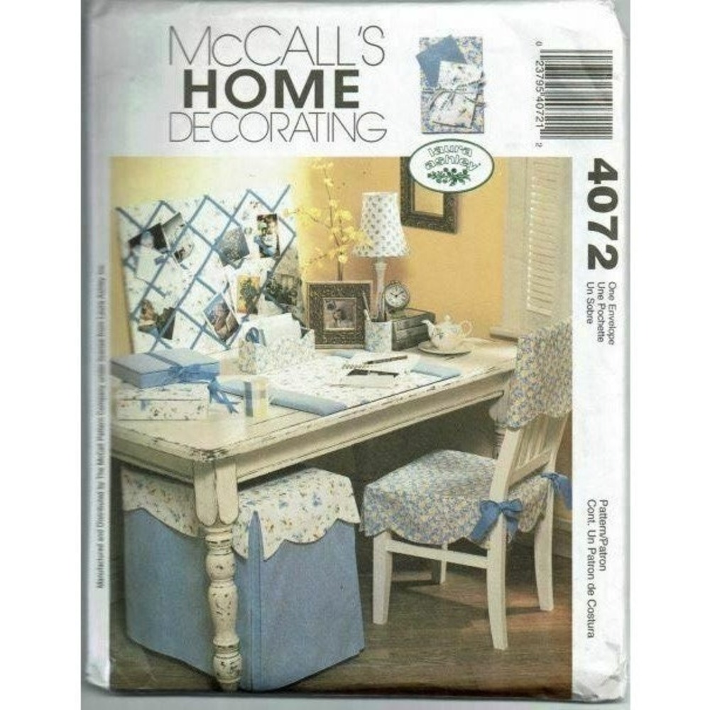 McCalls Sewing Pattern 4072 Office Accessories Laura Ashley